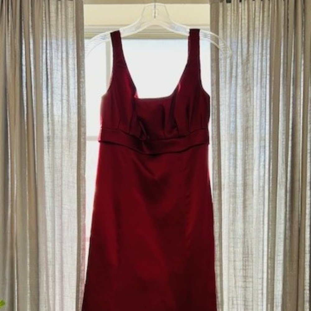 Burgundy After Six formal dress